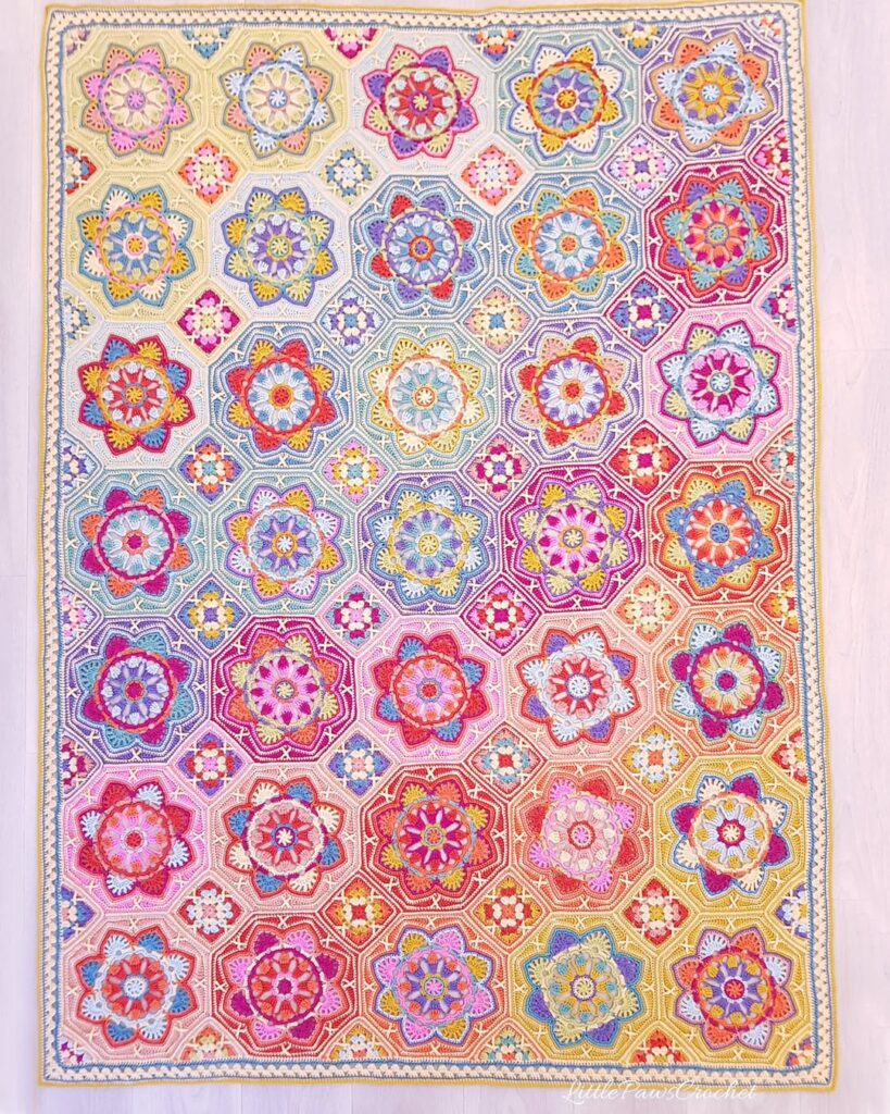 A persian tiles crochet blanket - another model