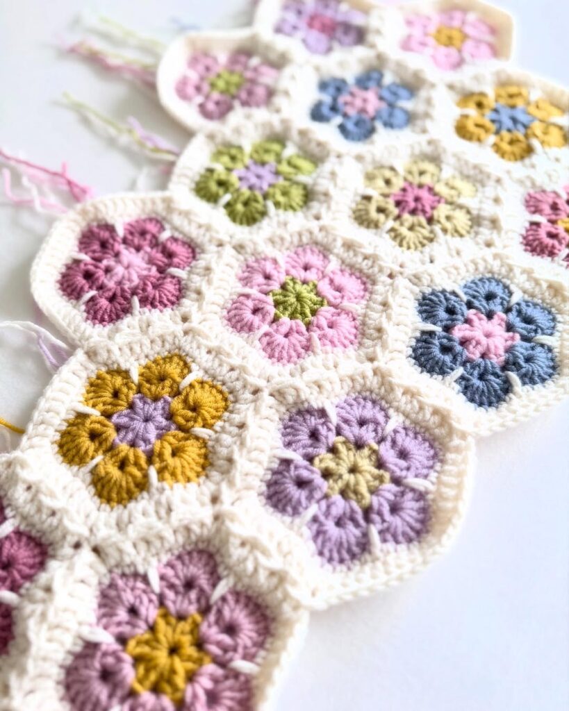 African Flower Crochet Pattern