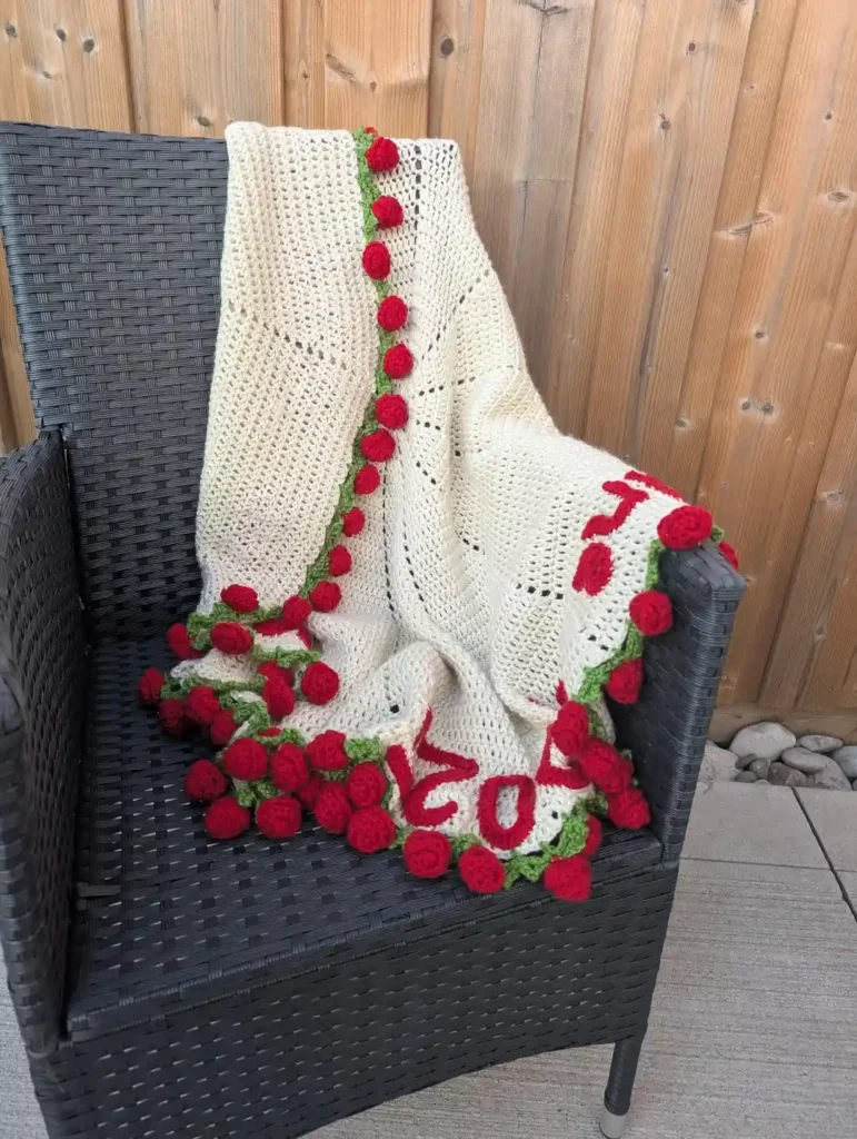 crochet bouquet blanket Pattern for Free