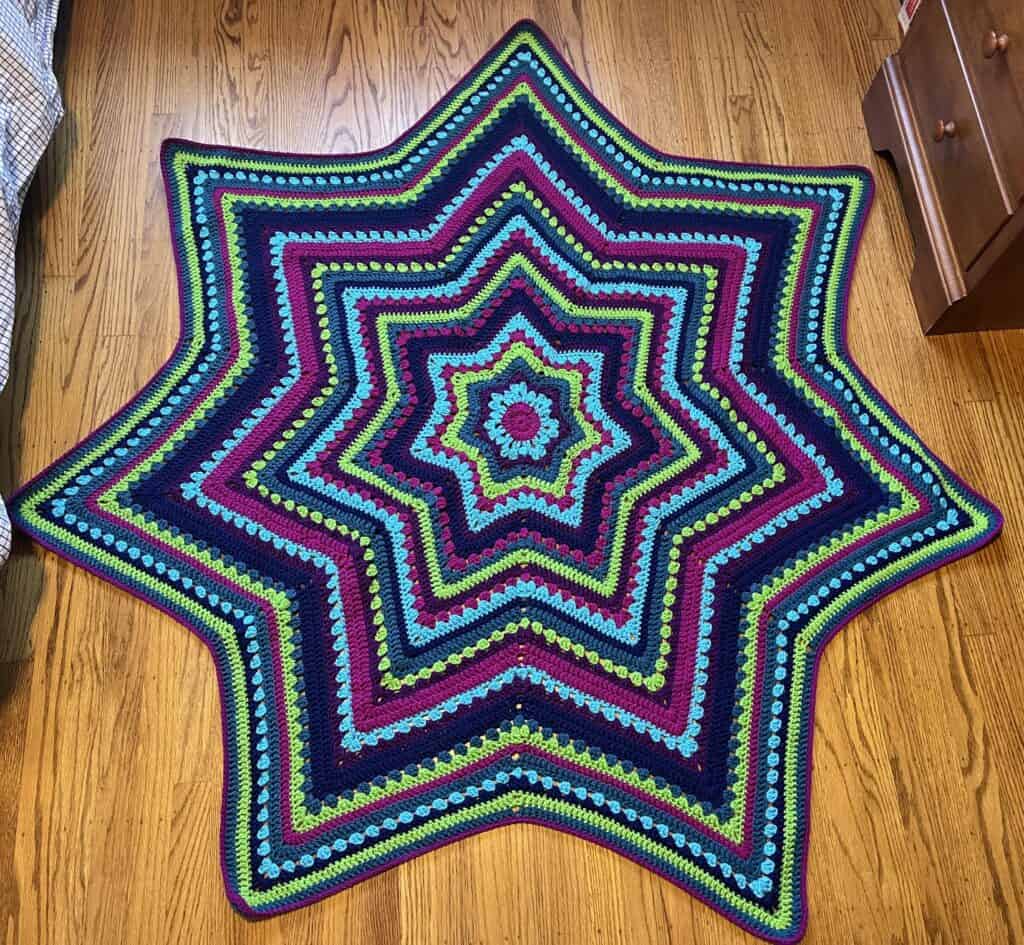 6 Day Star Blanket Crochet
