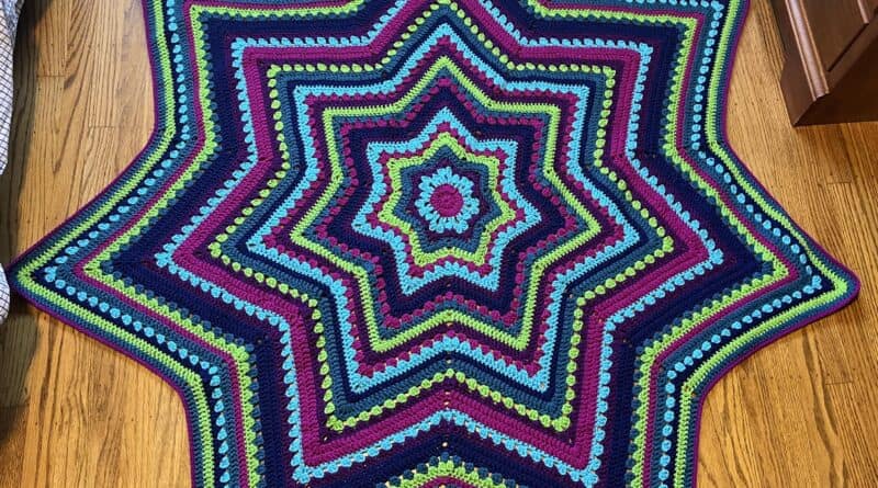6 Day Star Blanket Crochet