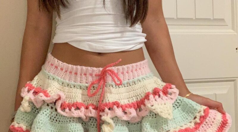 Tiered Ruffle Mini Skirt