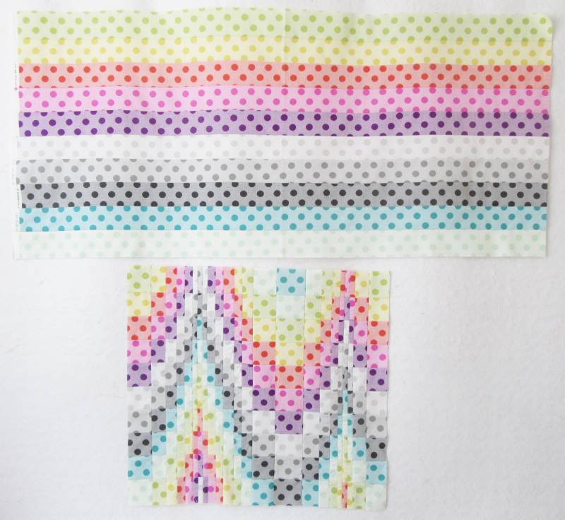 Bargello Jelly Roll Quilt Pattern – wavy quilt design with dramatic movement