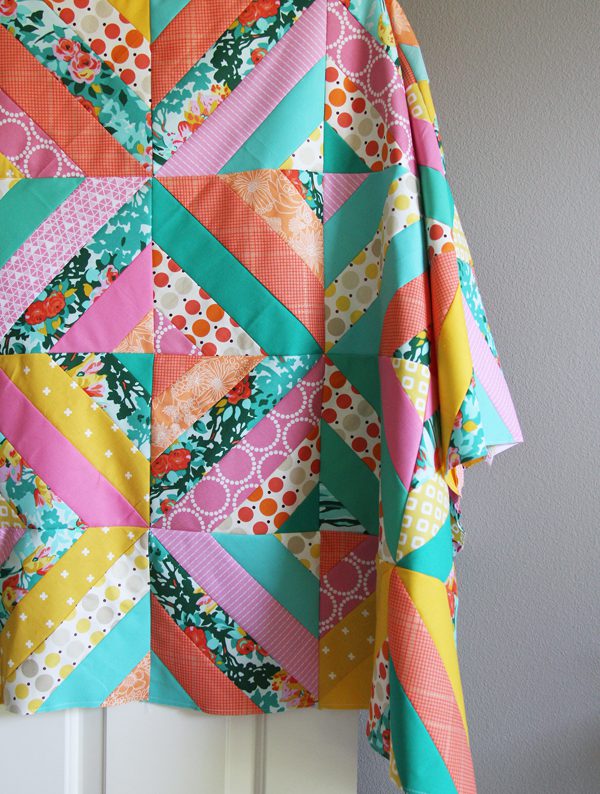 Diagonal Strip Jelly Roll Quilt Pattern – on-point design with bold diagonal layout