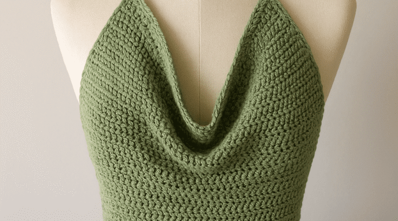 White crochet top styled with jeans, lightweight and perfect for summer wear.