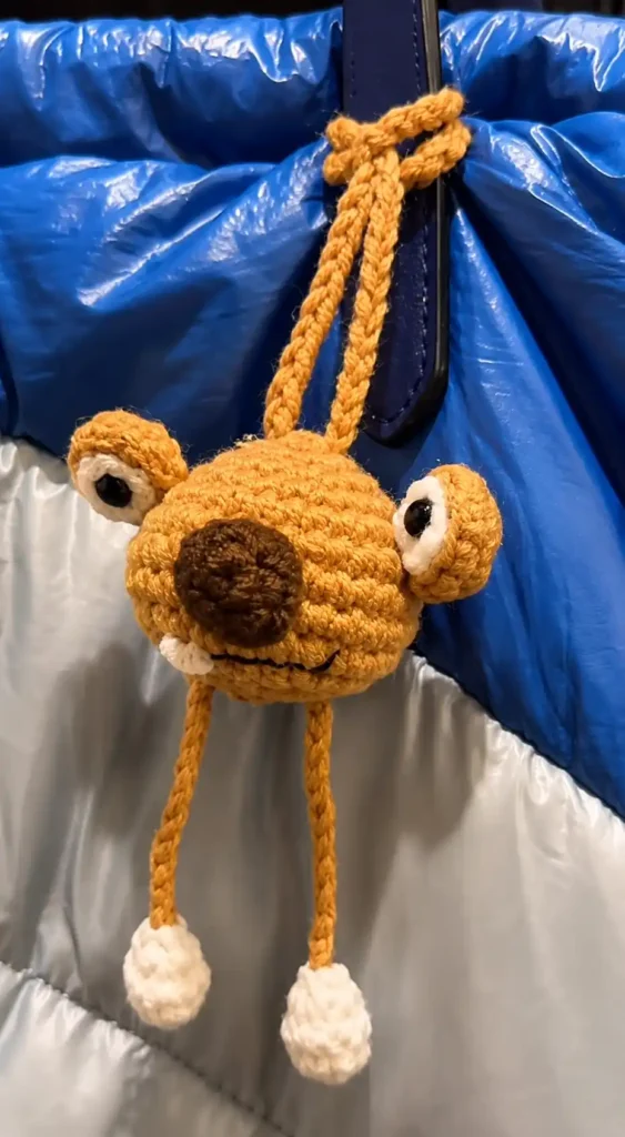 A version 2 of Sid crochet keychain only head