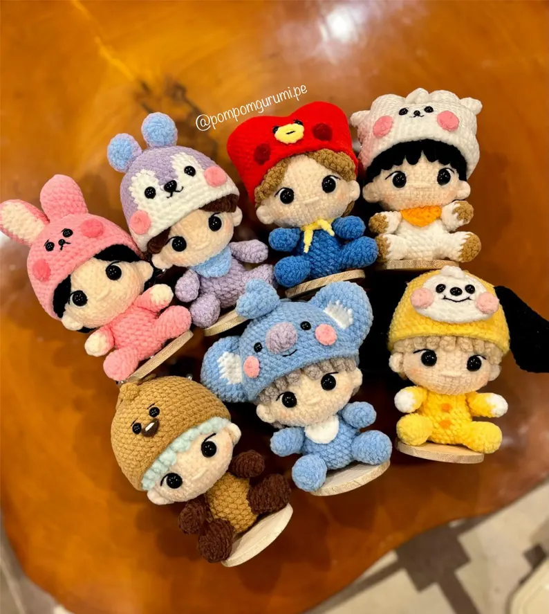 BTS Amigurumi Crochet Pattern