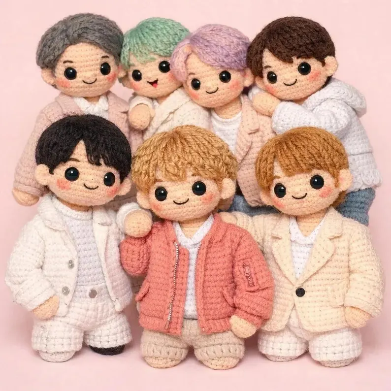 BTS Amigurumi Crochet Pattern