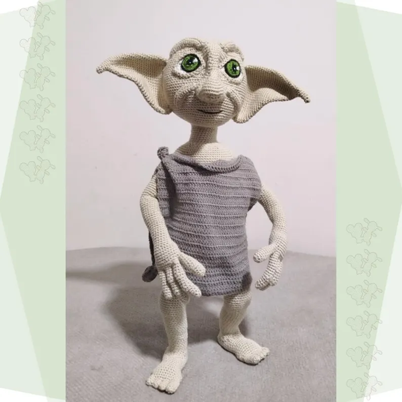 Harry Potter crochet house elf amigurumi detailed character doll
