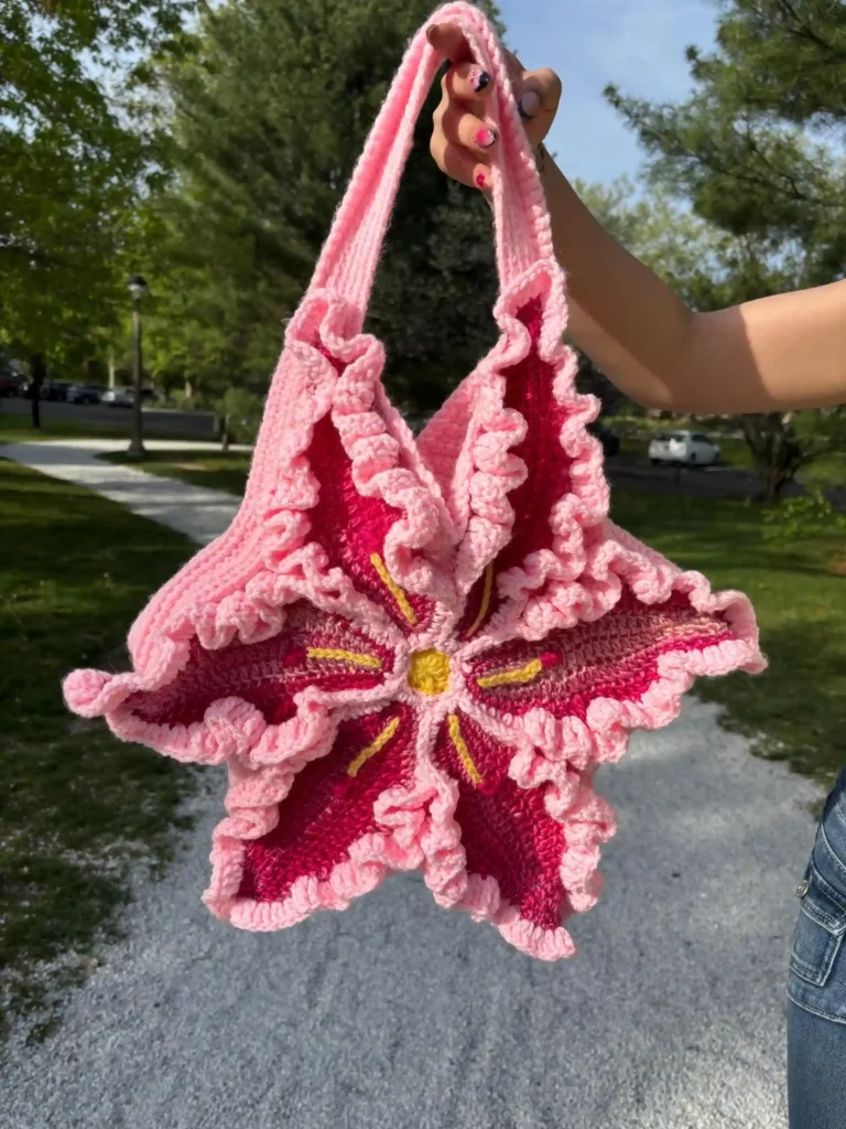 Fantastic finished Lily Bag crochet pattern