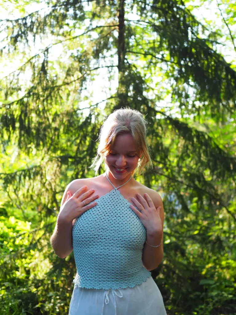 crochet top ideas for women modern handmade summer outfit