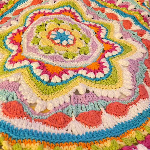 crochet lotus flower pattern detailed stitches