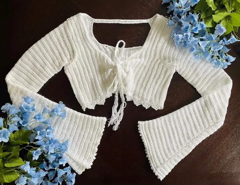 crochet tank top minimal design clean aesthetic