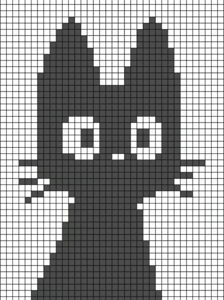 PATTERN - Black Cat Tapestry Crochet Idea