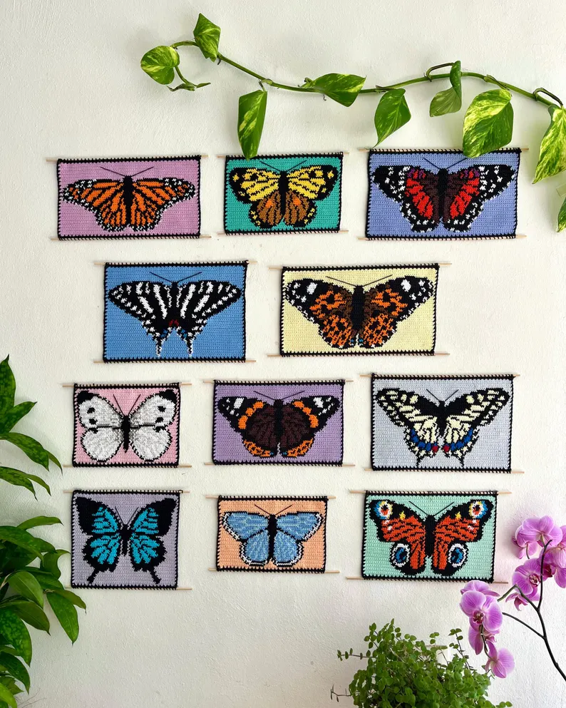 Butterfly Collection Tapestry crochet pattern