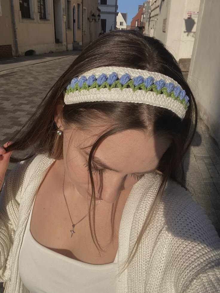Crochet Tulip Headband Pattern Free - outfit