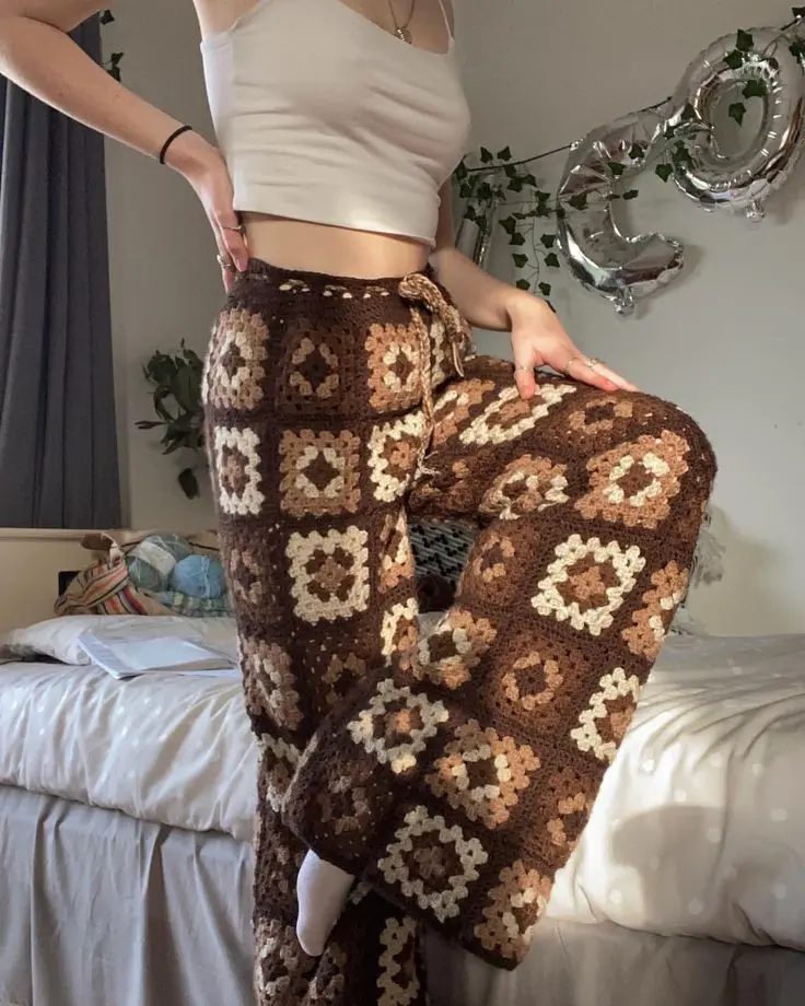 Granny Square Pants is always a good choice.
