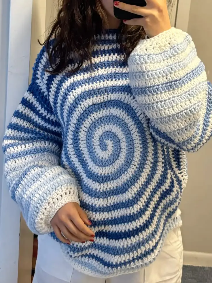 Spiral Sweater Pattern - a crochet clothes idea