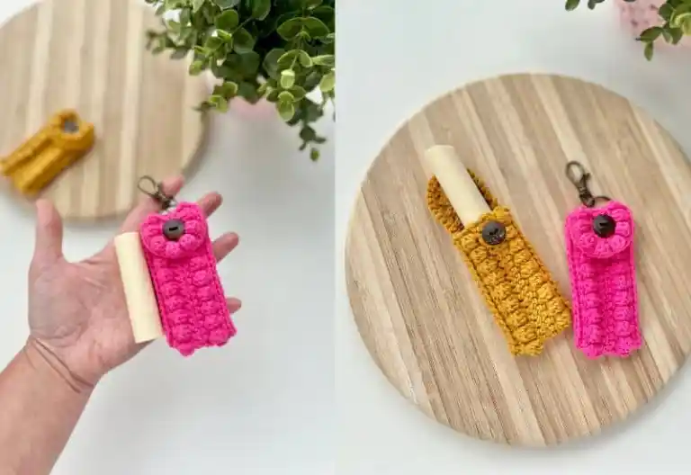 Crochet Chapstick Holder - different model