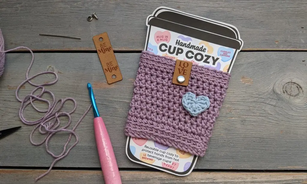 Simple Cup Cozy Crochet Free Pattern