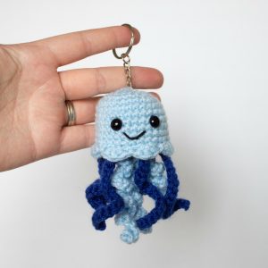 Crochet Jellyfish Pattern Free Keychain
