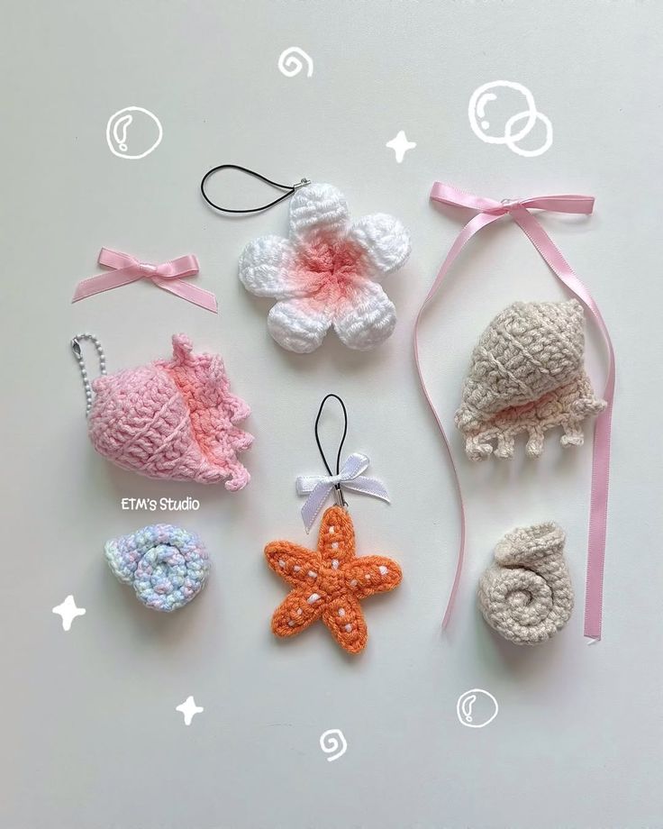 Crochet Bag Charm Patterns Free - Sea
