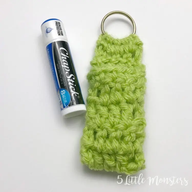 crochet Folded Lip Balm Holder