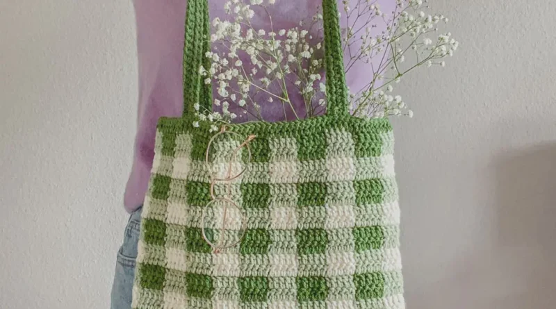 Gingham Bag Crochet Pattern Free