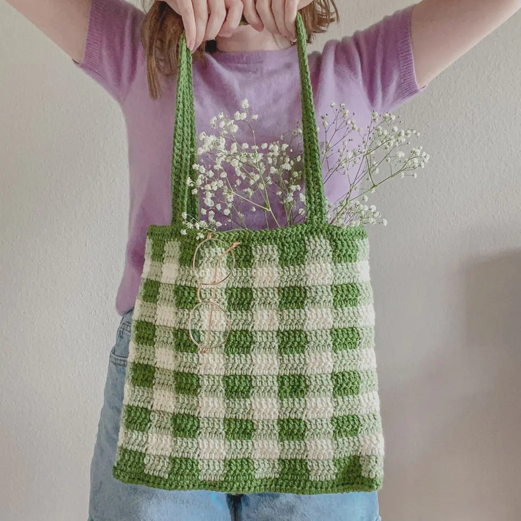 Gingham Bag Crochet Pattern Free