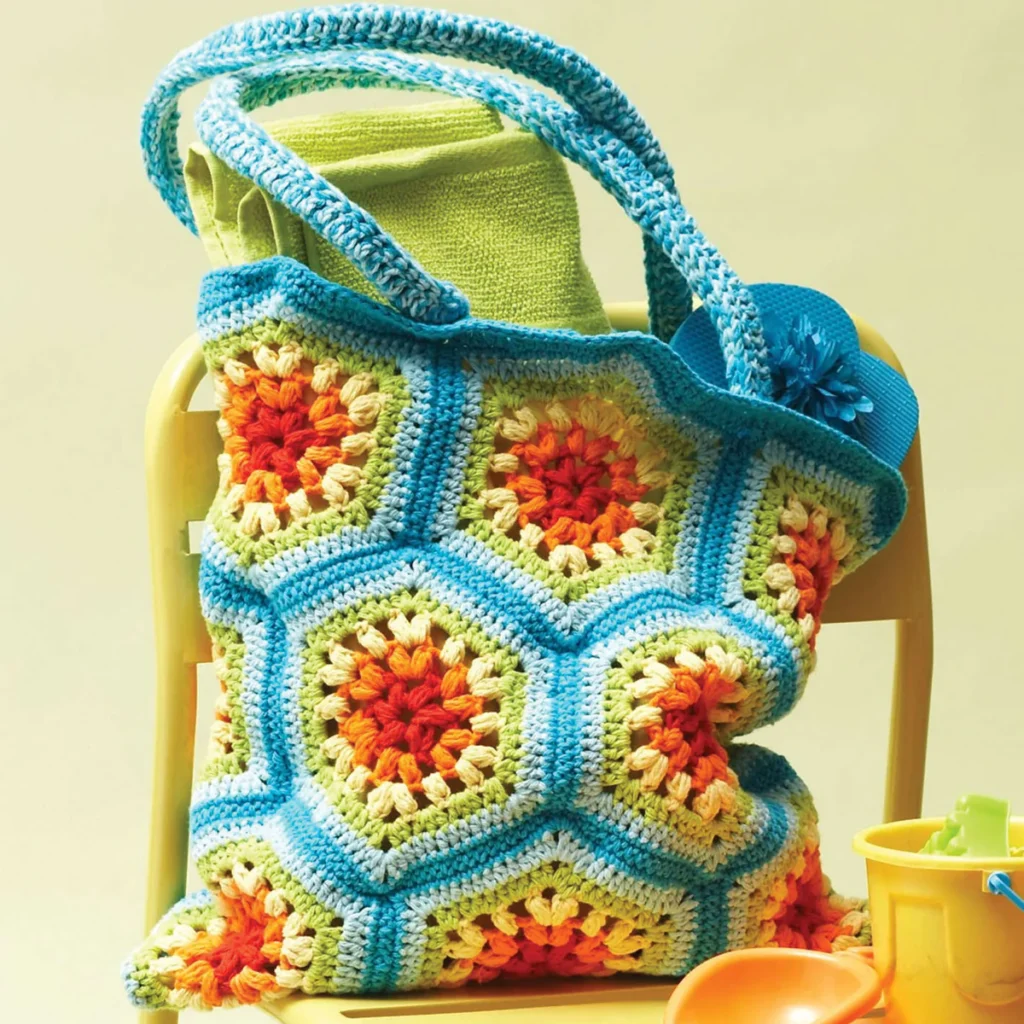 Hexagon Beach Bag Crochet Pattern Free
