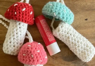 Mushroom Chapstick Holder Crochet Pattern Free