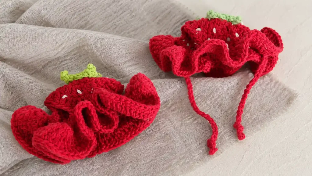 Crochet hat for cat pattern free - Strawberry Cute